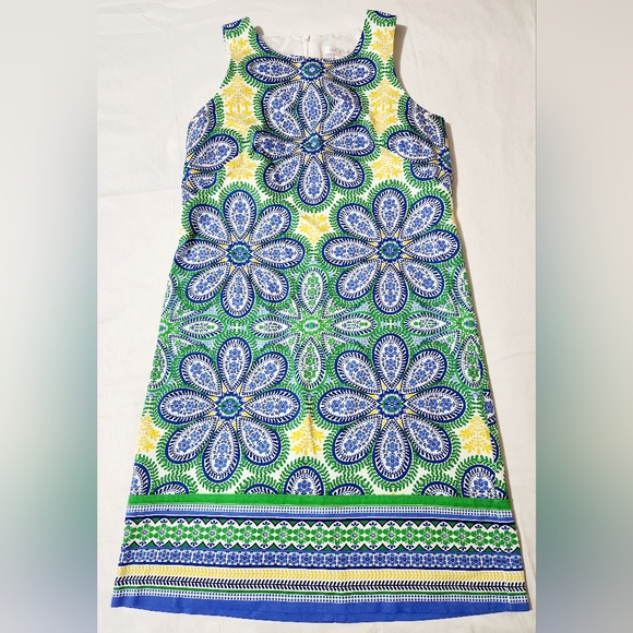 London Times Dresses & Skirts - London Times Sleeveless Floral Shift Dress Size 2